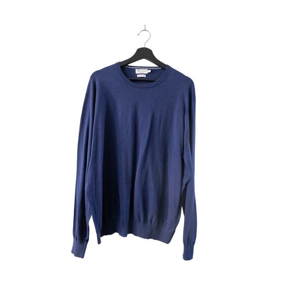 Peter Millar Crown Soft Crewneck Long Sleeve Sweater Silk Cotton Men's Size XL - Picture 1 of 6